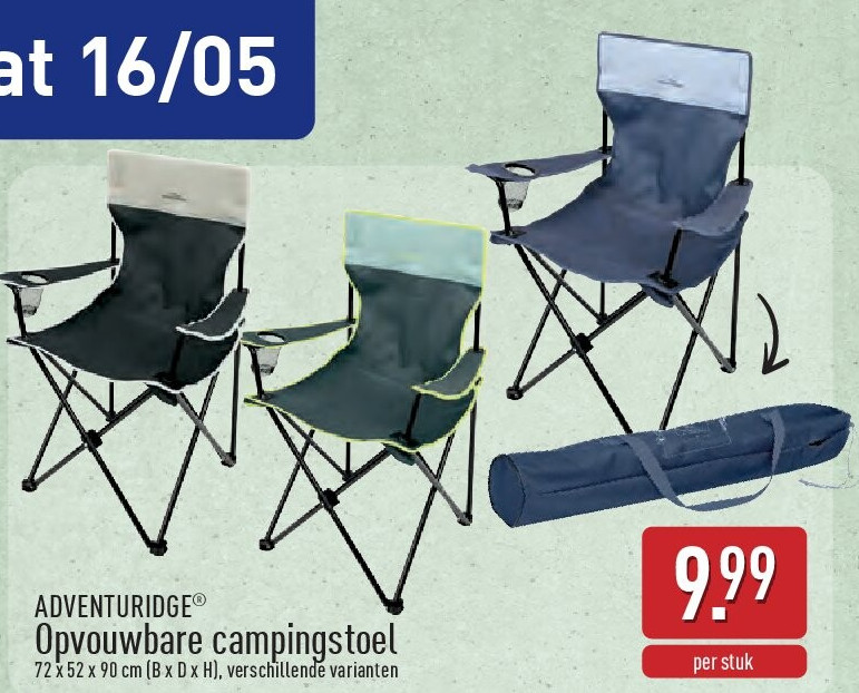 Opvouwbare campingstoel