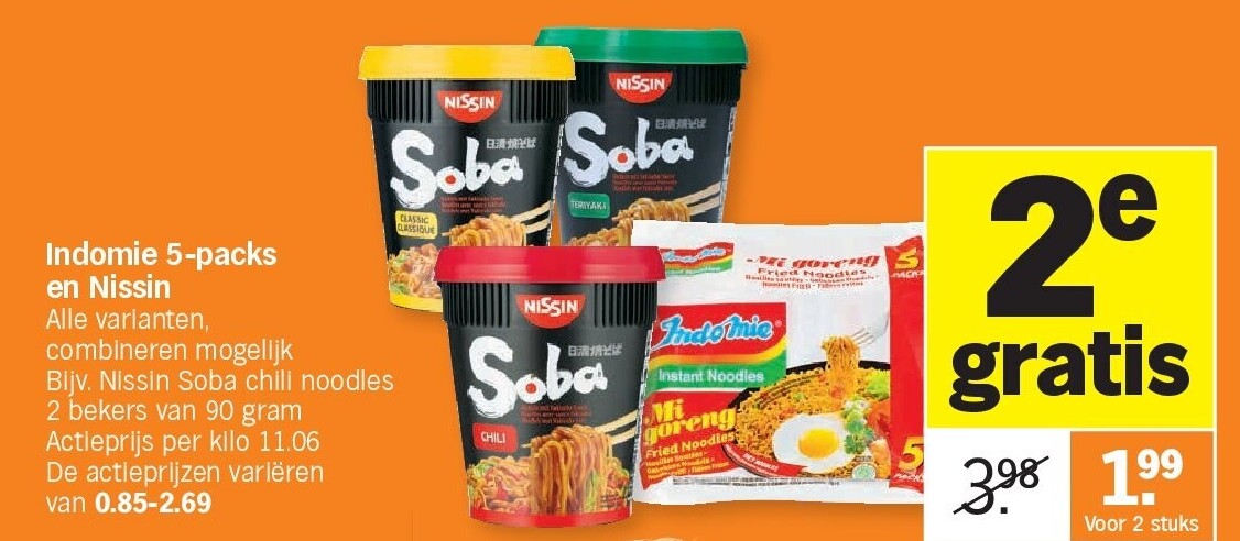 Indomie 5-packs en Nissin