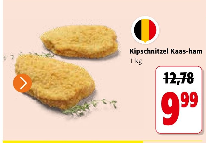 Kipschnitzel Kaas-ham