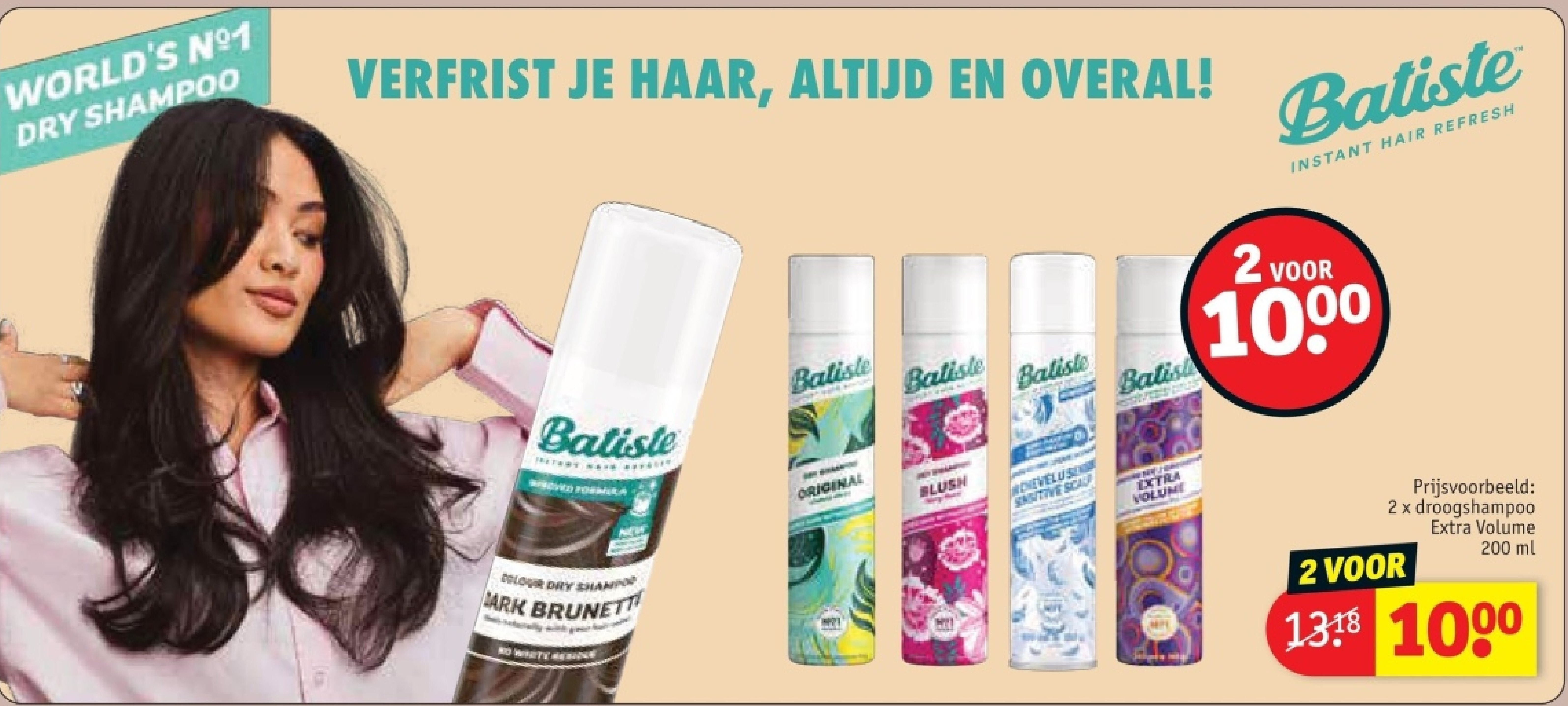 2 x droogshampoo Extra Volume 200 ml
