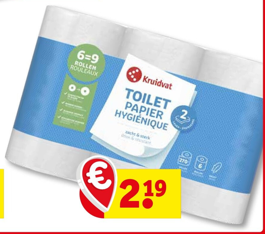Kruidvat TOILET PAPIER HYGIÉNIQUE