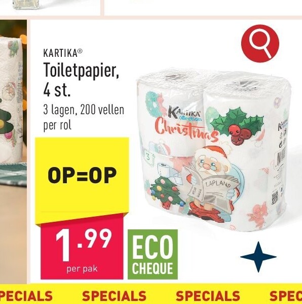 Toiletpapier, 4 st.
