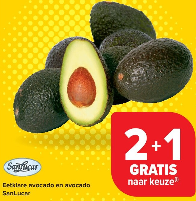 Eetklare avocado en avocado SanLucar