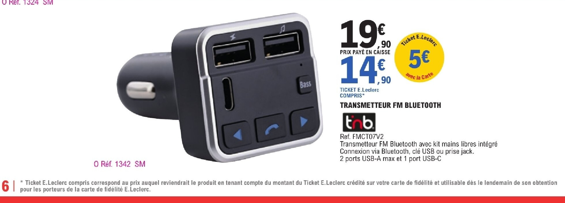 RANSMETTEUR FM BLUETOOTH