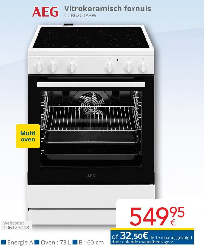 Aeg Vitrokeramisch fornuis