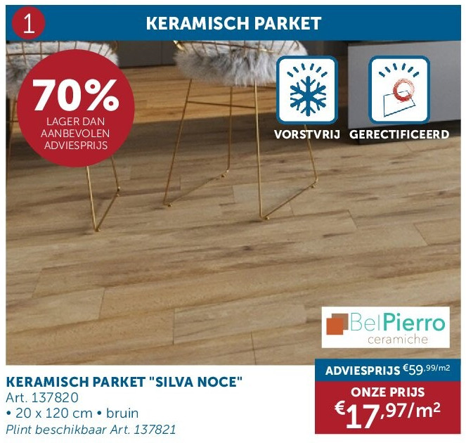KERAMISCH PARKET "SILVA NOCE"