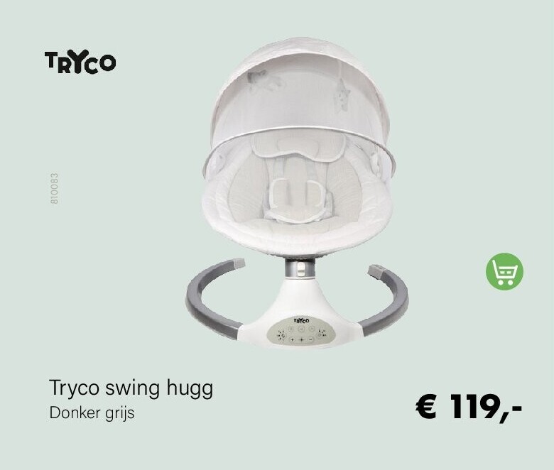 Tryco swing hugg Donker grijs