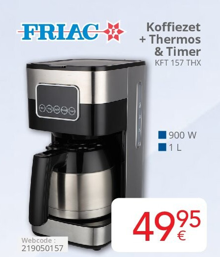 Friac Koffiezet + Thermos & Timer KFT 157 THX