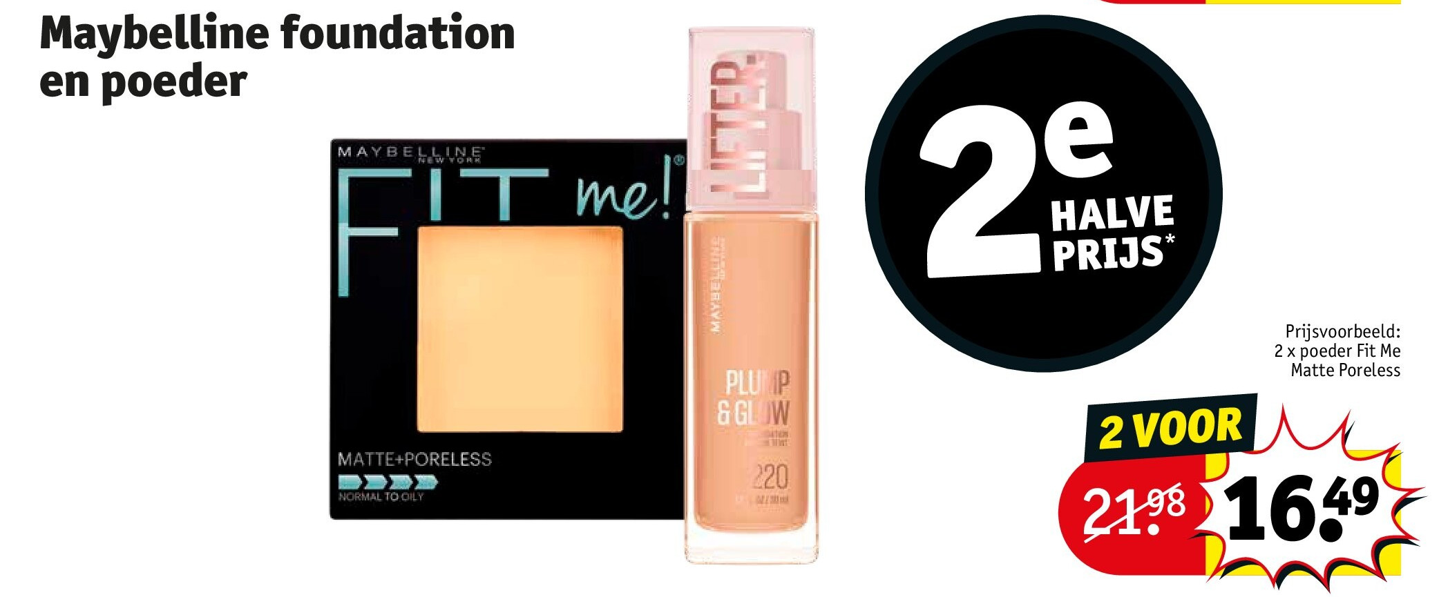 Maybelline foundation en poeder
