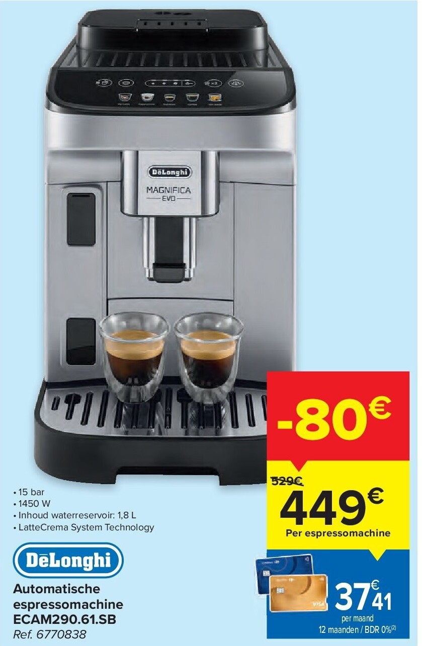 Automatische espressomachine ECAM290.61.SB