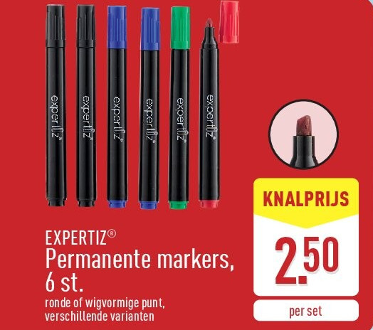 Permanente markers, 6st.
