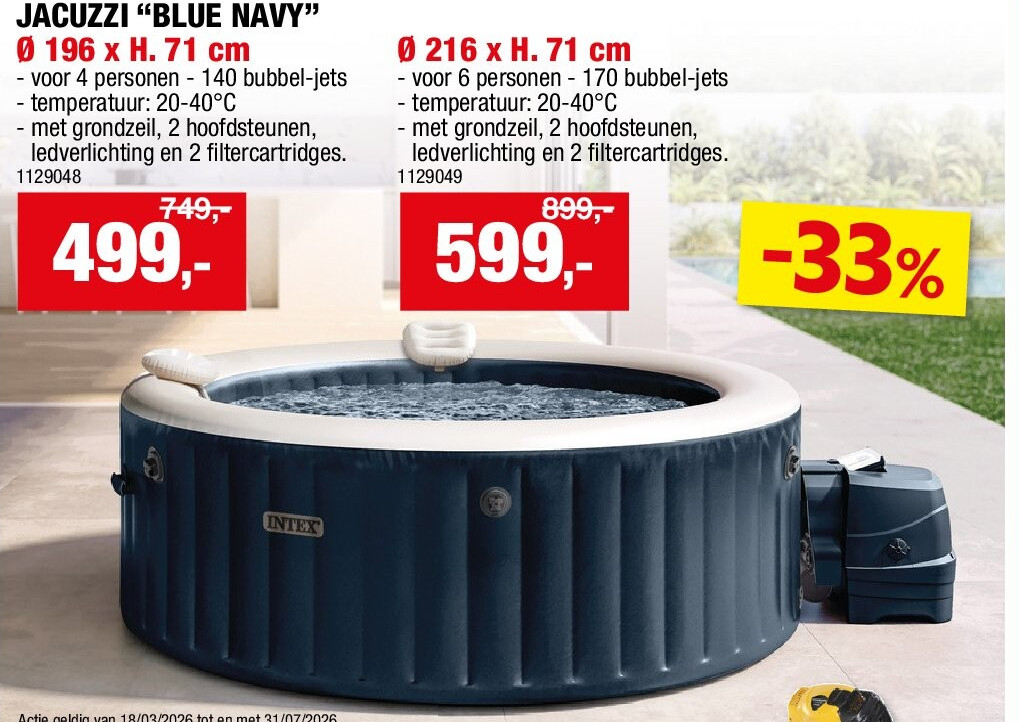 JACUZZI “BLUE NAVY” Ø 196 x H. 71 cm