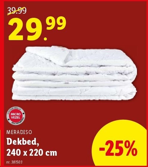 Dekbed, 240 x 220 cm