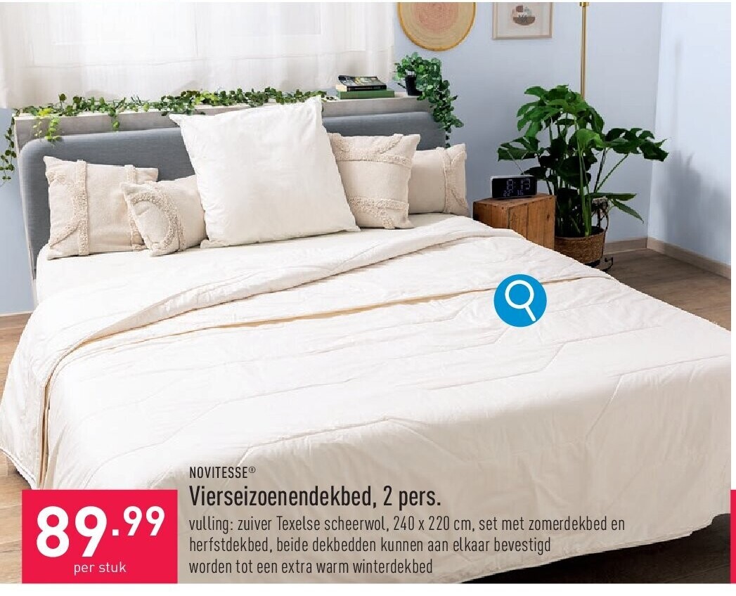 Vierseizoenendekbed, 2 pers.