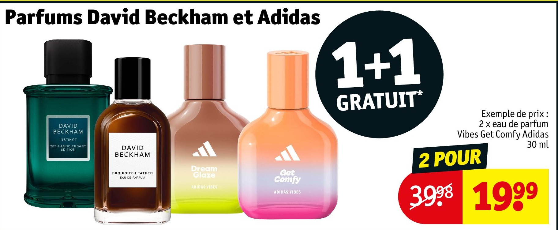 Parfums David Beckham et Adidas 2 POUR