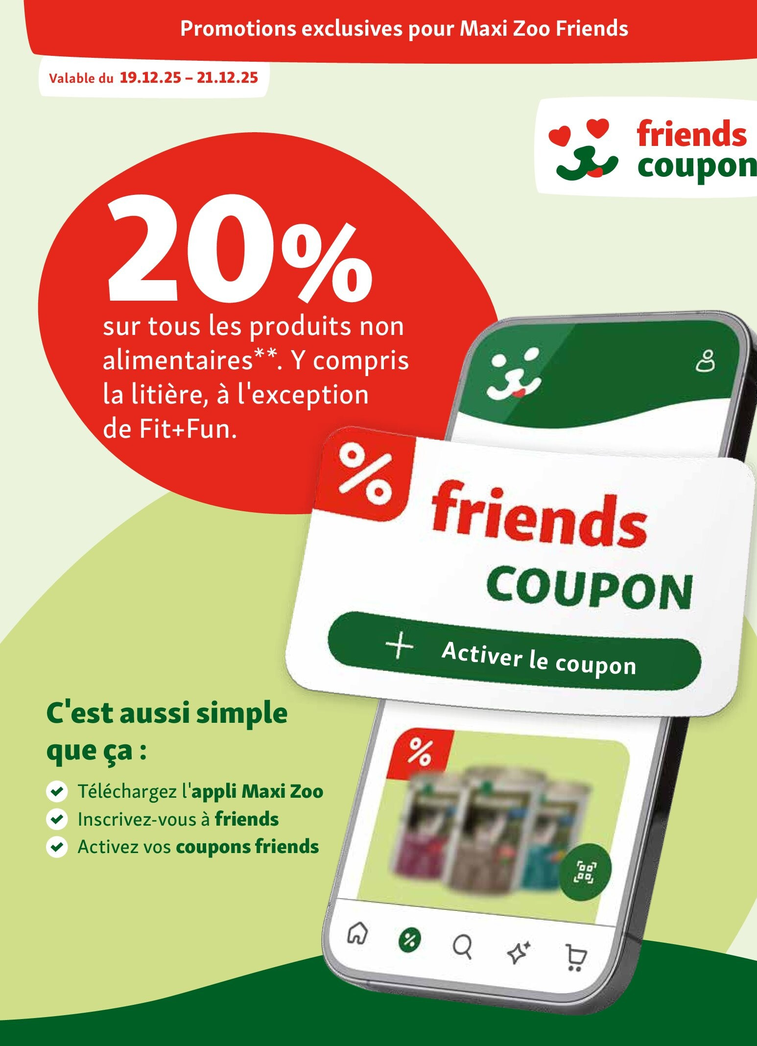 sur tous les produits non alimentaires