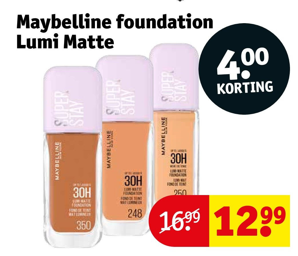 Maybelline foundation Lumi Matte