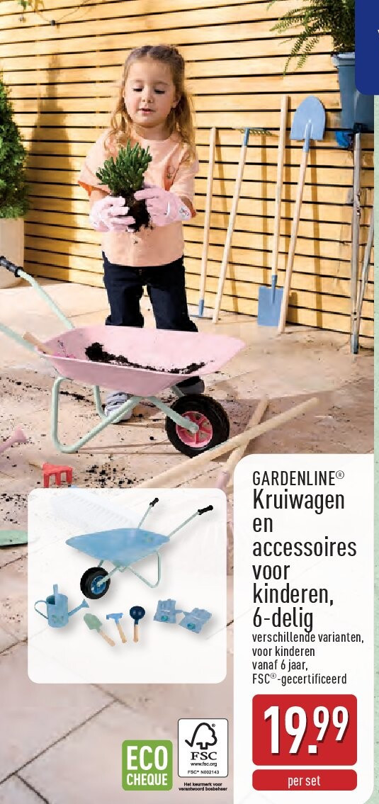 Kruiwagen en accessoires voor kinderen, 6-delig