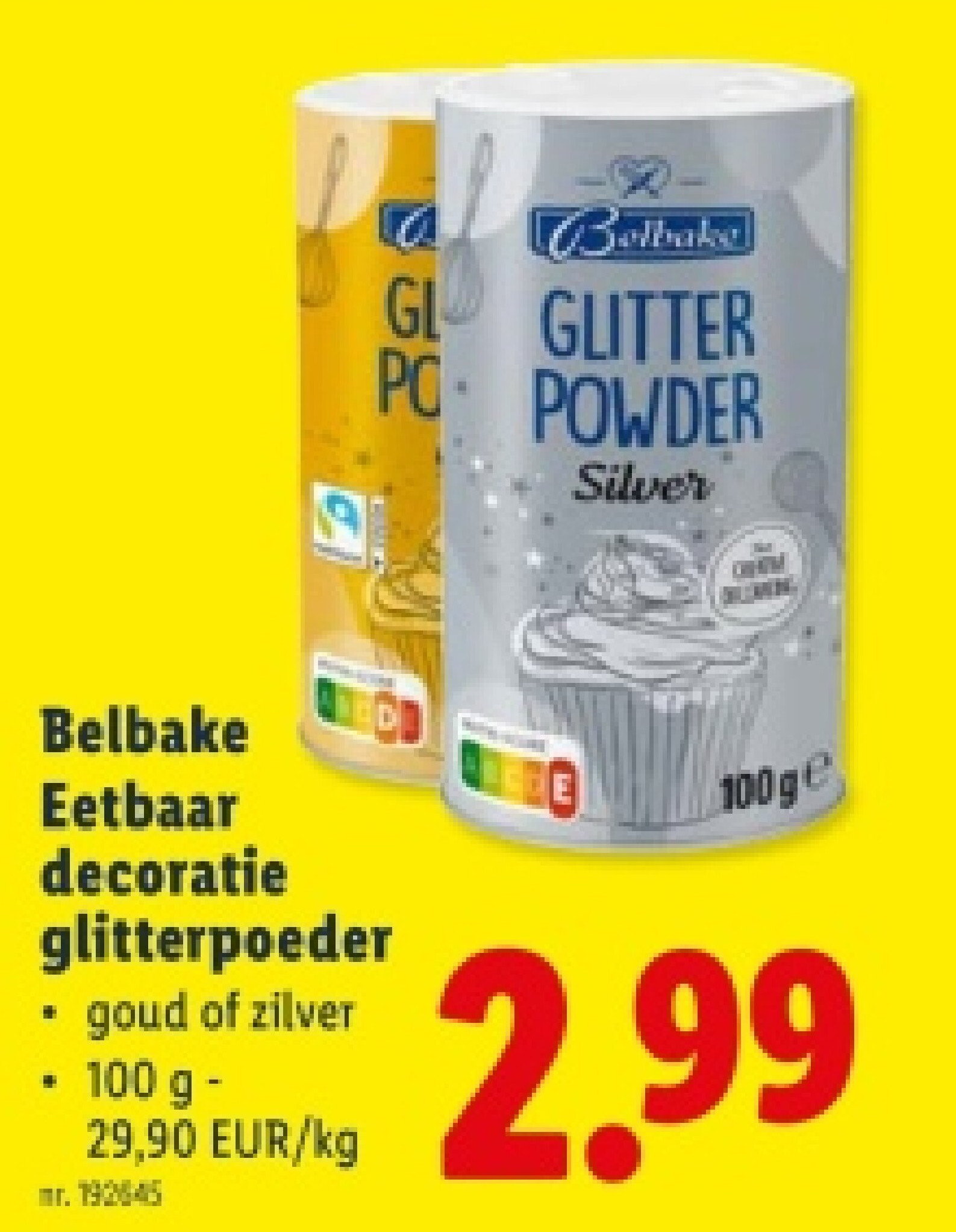 Eetbaar decoratie glitterpoeder