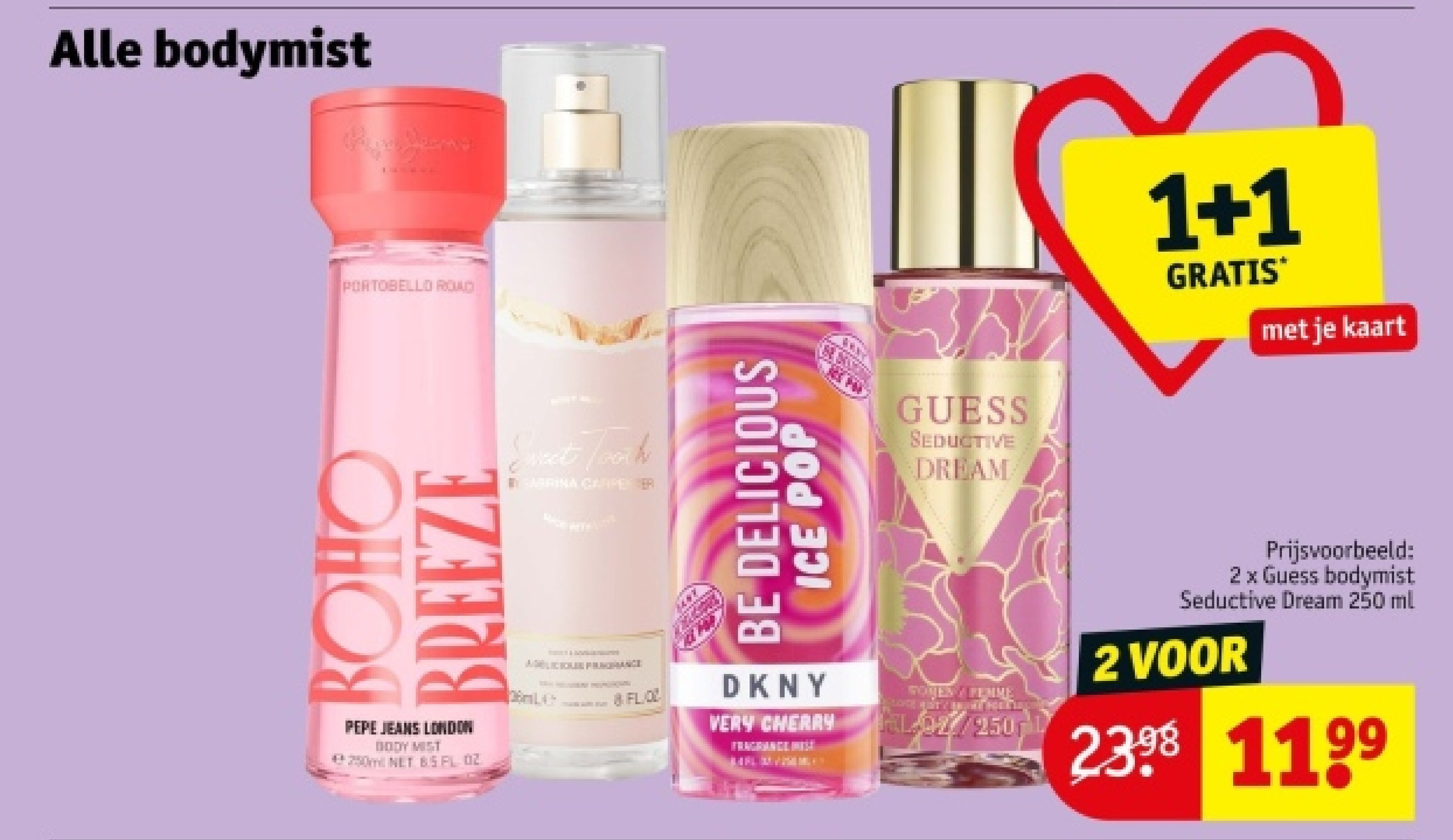 2 x Guess bodymist Seductive Dream 250 ml