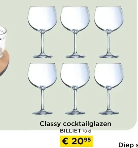 Classy cocktailglazen BILLIET