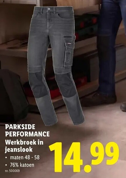 PERFORMANCE Werkbroek in jeanslook