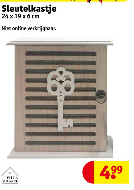 Sleutelkastje 24 x 19 x6 cm