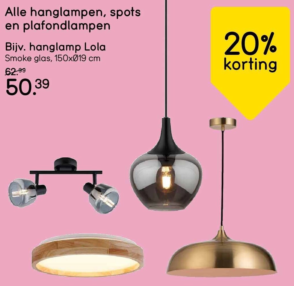 Alle hanglampen, spots en plafondlampen