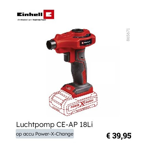 Luchtpomp CE-AP 18Li