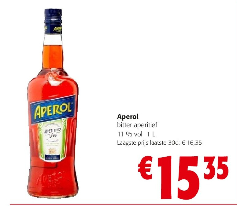 Aperol bitter aperitief 11 % vol 1 L