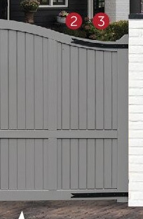 HOUTEN DRAAI POORT MERANTI GESLOTEN [ 3 ] DUBBEL