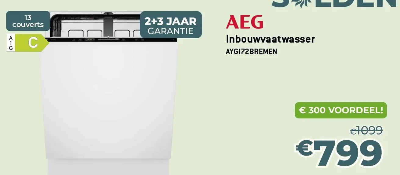 AEG Inbouwvaatwasser