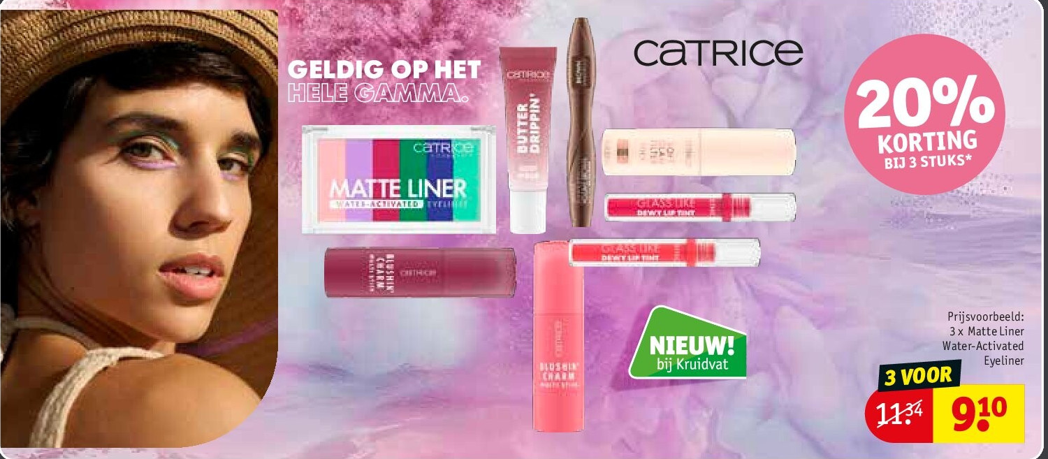 3 x Matte Liner Water-Activated Eyeliner