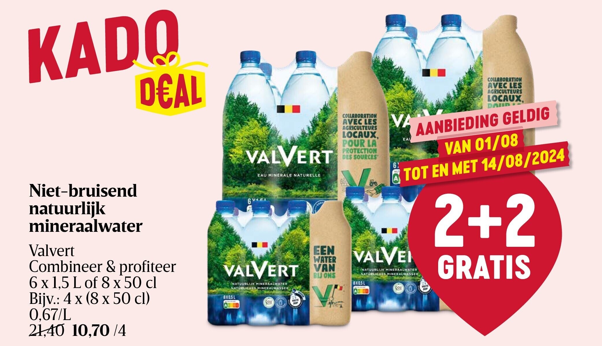 Niet-bruisend natuurlijk mineraalwater