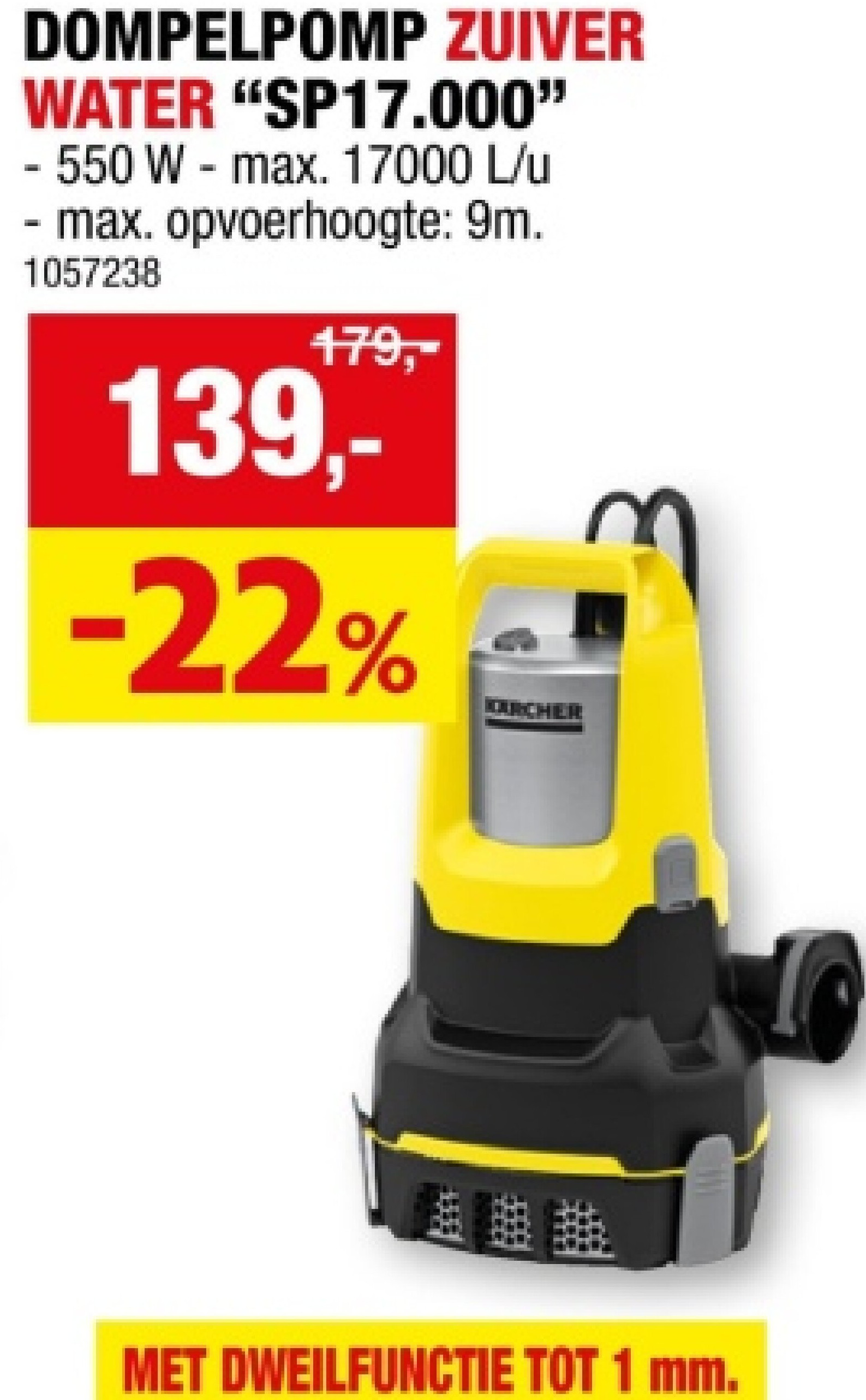 DOMPELPOMP ZUIVER WATER "SP17.000"