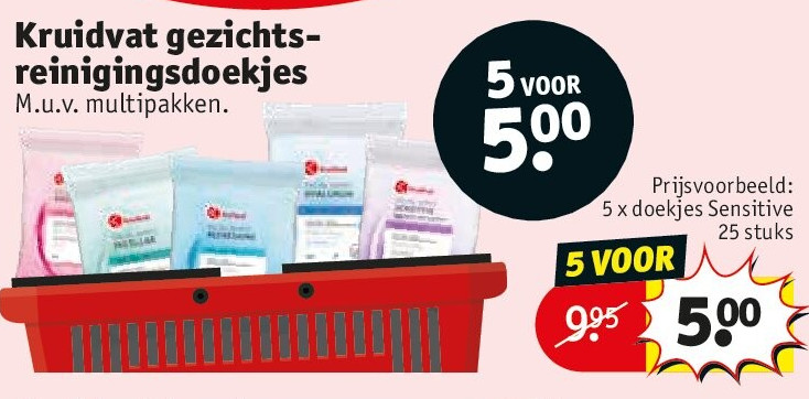 Kruidvat gezichtsreinigingsdoekjes
