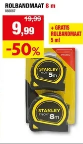 ACCU LUCHTPOMP MINI 12 V ROLBANDMAAT 8 m