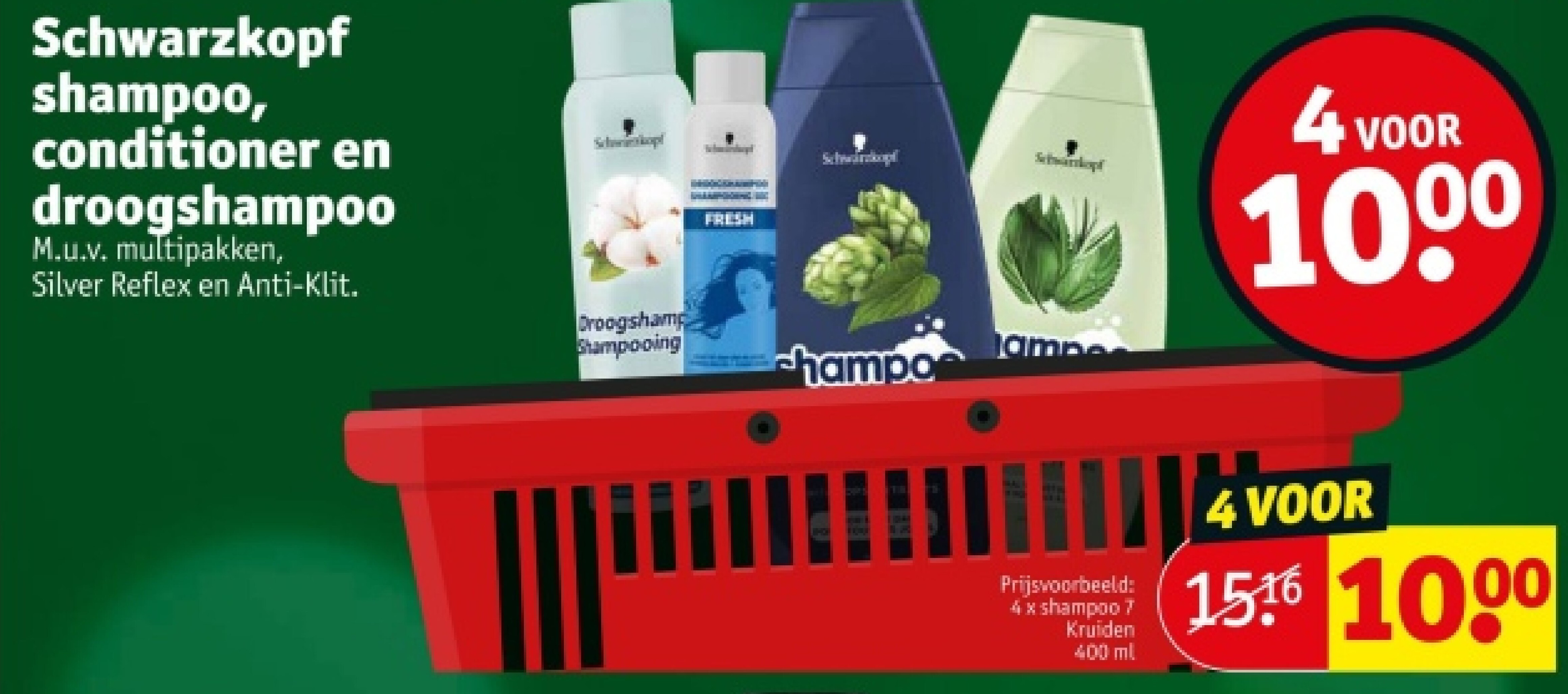 Schwarzkopf shampoo, conditioner en droogshampoo