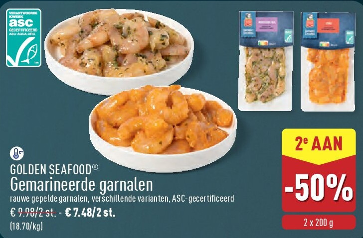 Gemarineerde garnalen