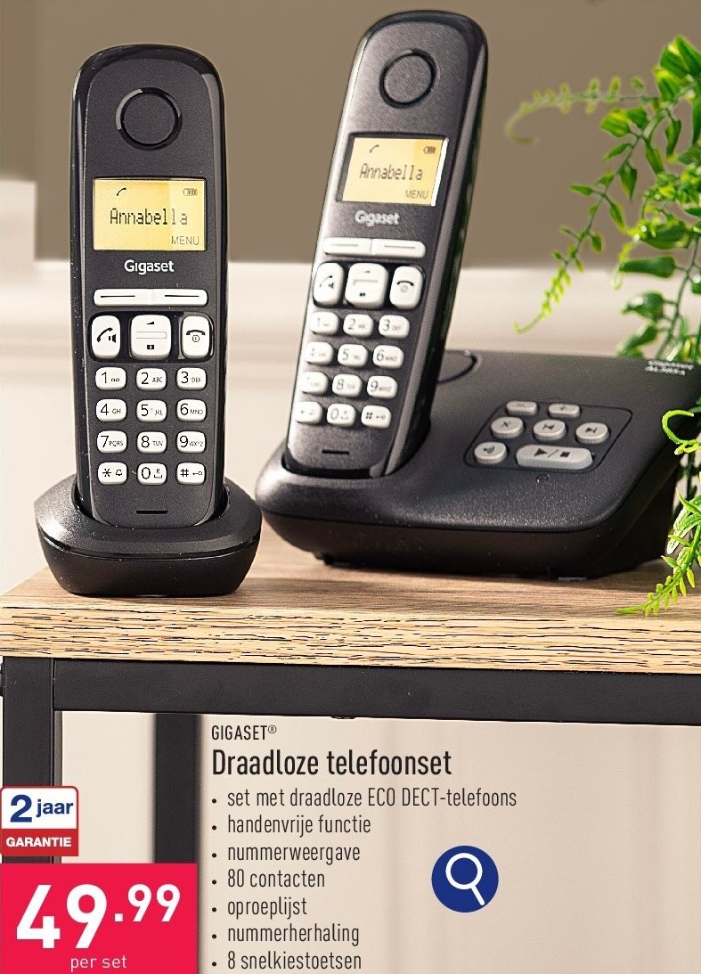 Draadloze telefoonset