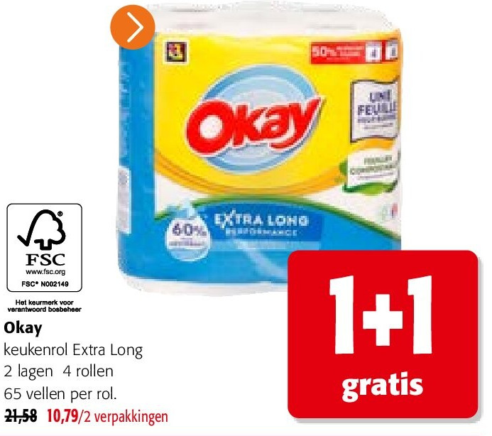 Okay keukenrol Extra Long