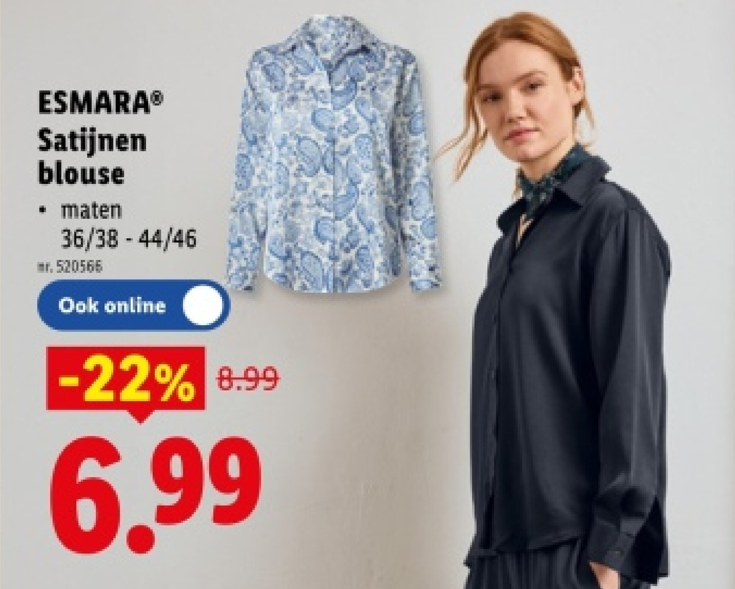 Satijnen blouse