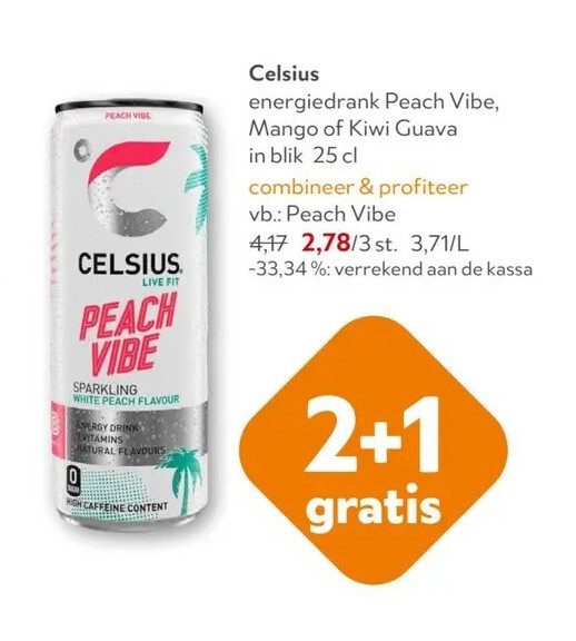 Celsius Peach Vibe