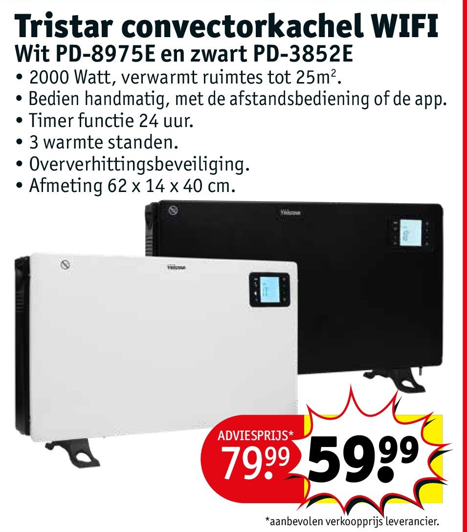 Tristar convectorkachel WIFI