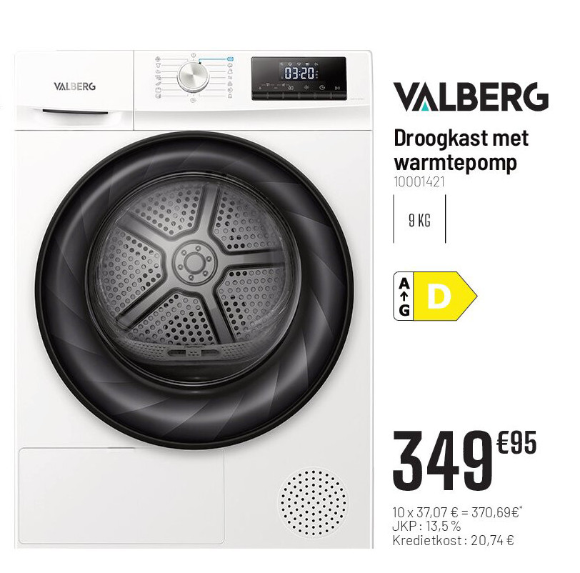 Droogkast met warmtepomp