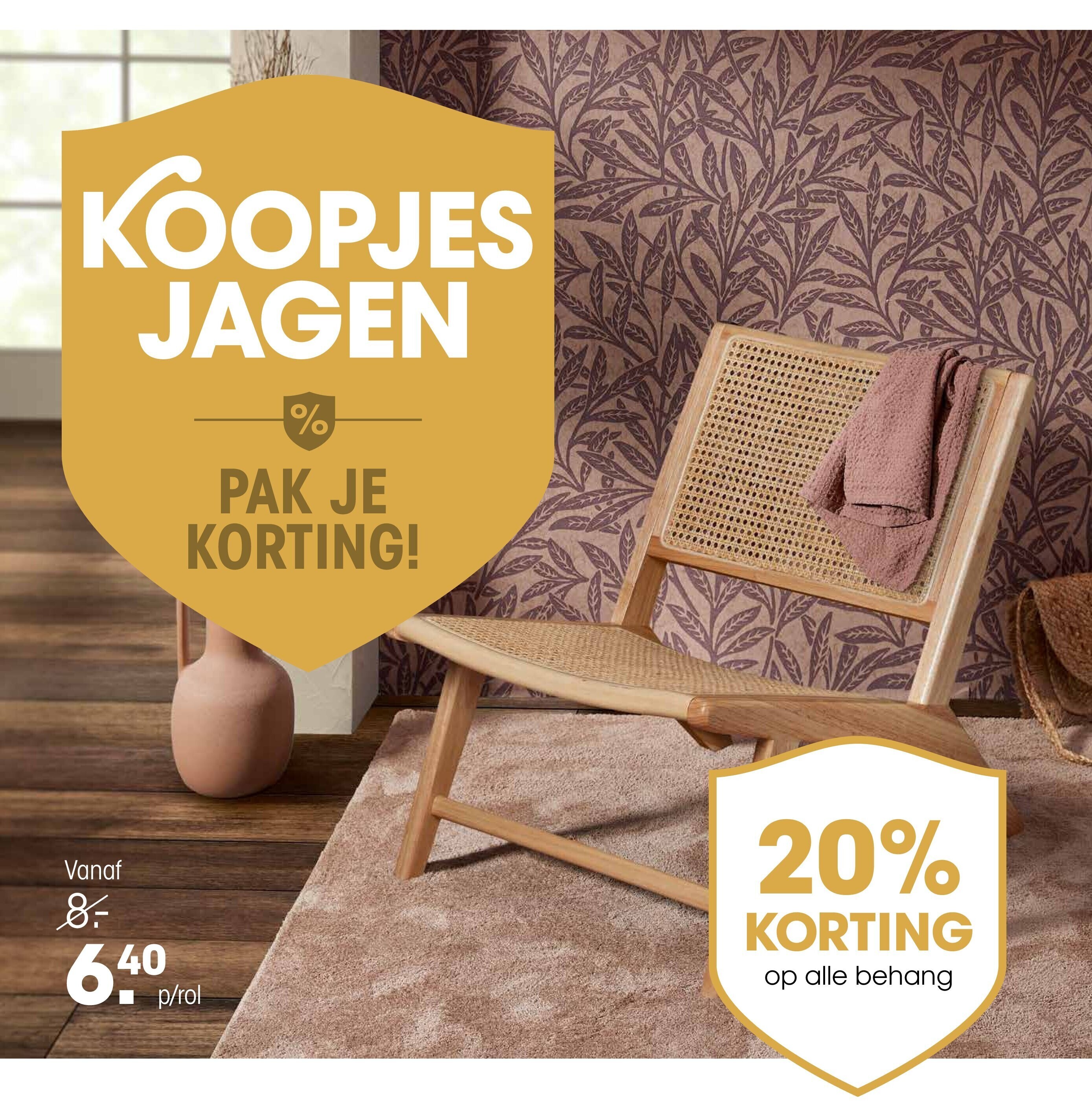 op alle behang