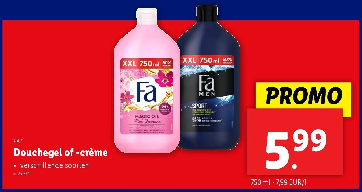 Douchegel of -crème