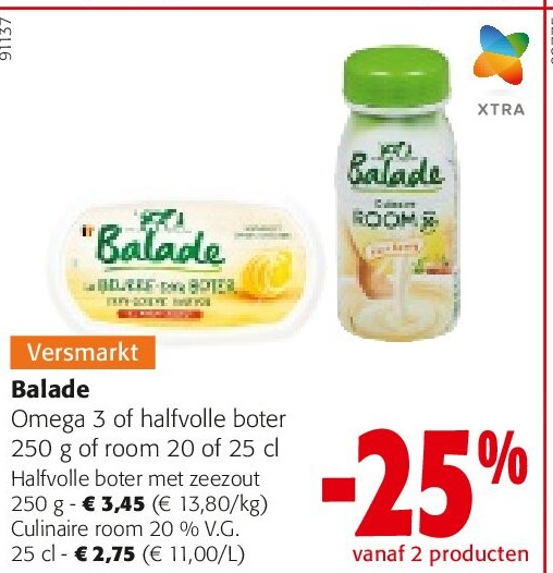 Balade Halfvolle boter met zeezout 250 g