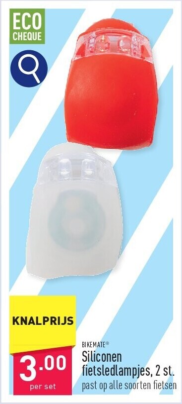 Siliconen fietsledlampjes, 2st.