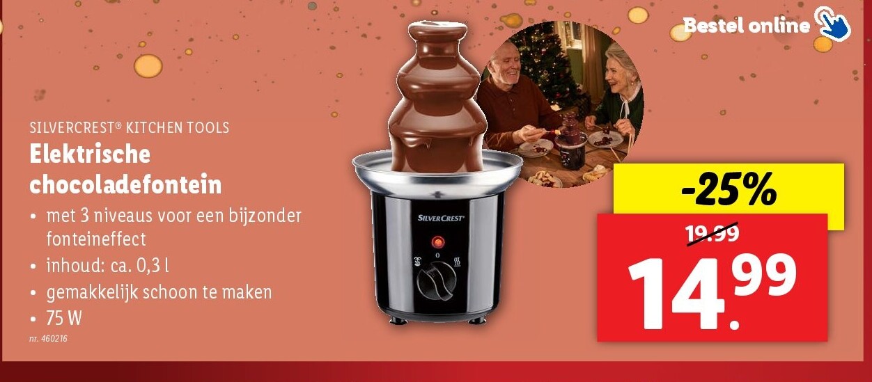 Elektrische chocoladefontein